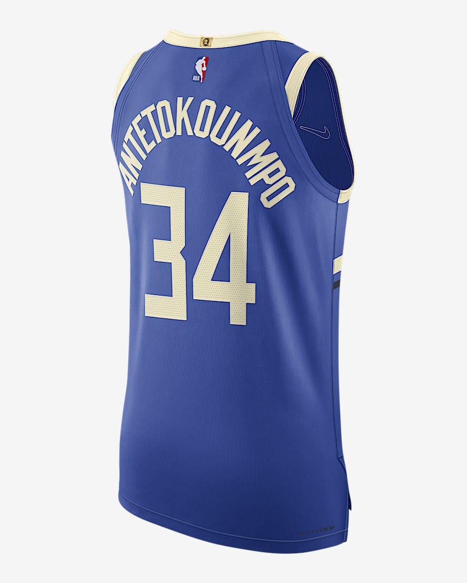 Men s Nike Giannis Antetokounmpo Royal Milwaukee Bucks 2024 25 Authentic Player Jersey City Edition